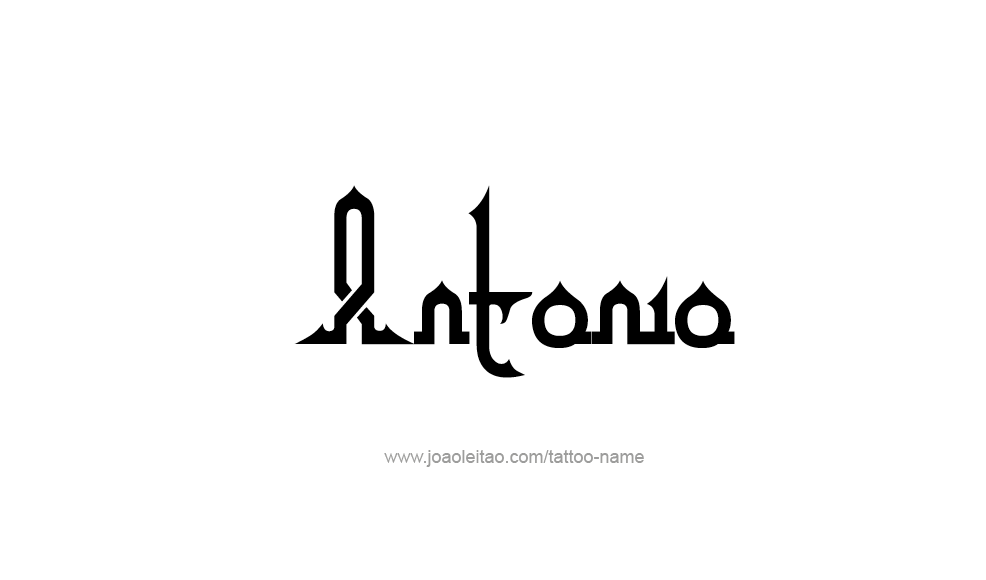 Tattoo Design  Name Antonio   