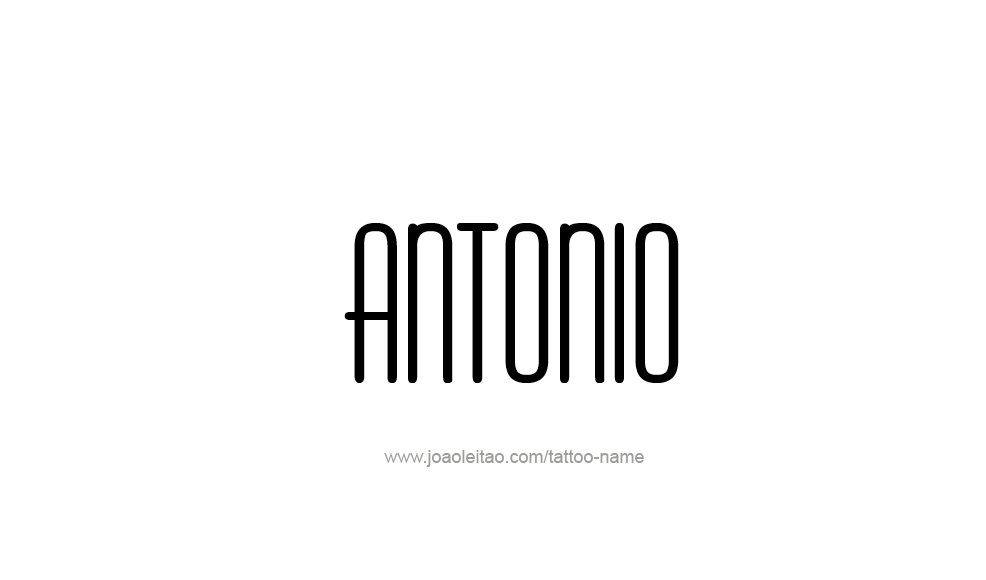 Tattoo Design  Name Antonio   