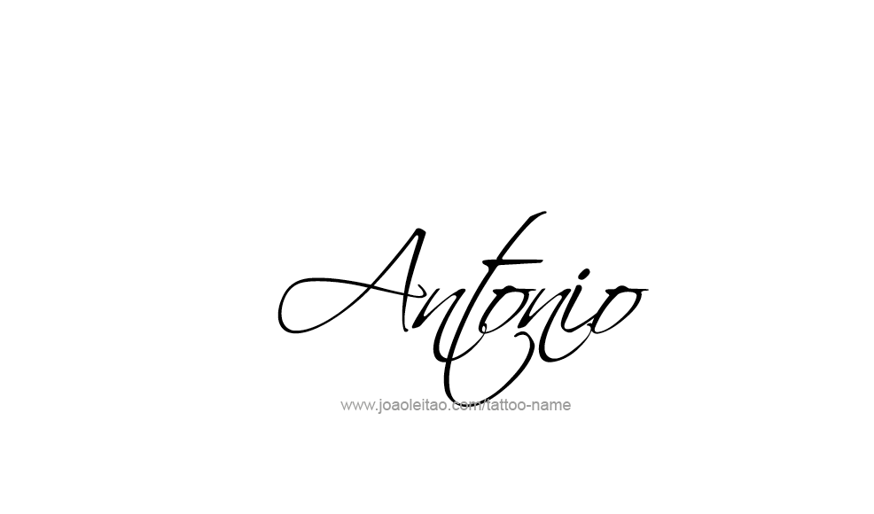 Tattoo Design  Name Antonio   