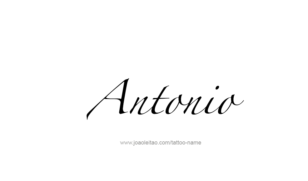 Tattoo Design  Name Antonio   