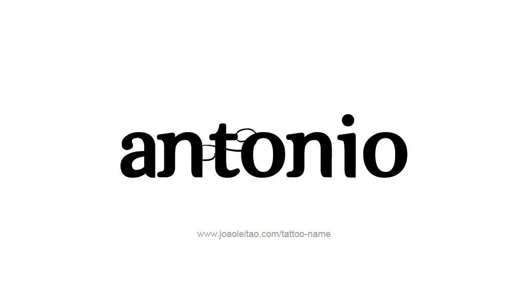 Tattoo Design  Name Antonio   