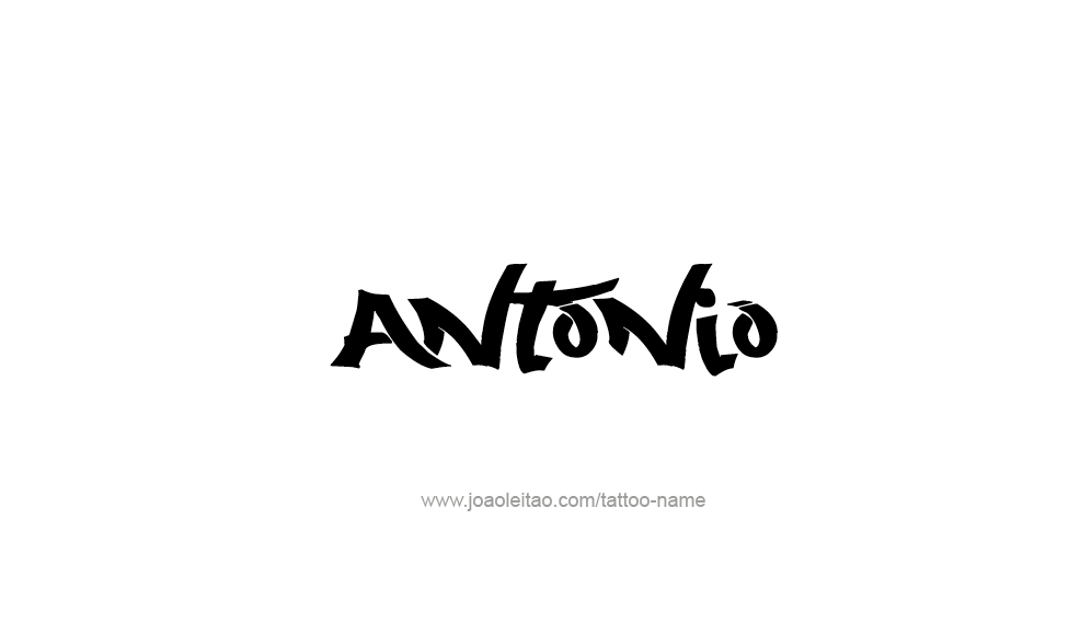 Tattoo Design  Name Antonio   