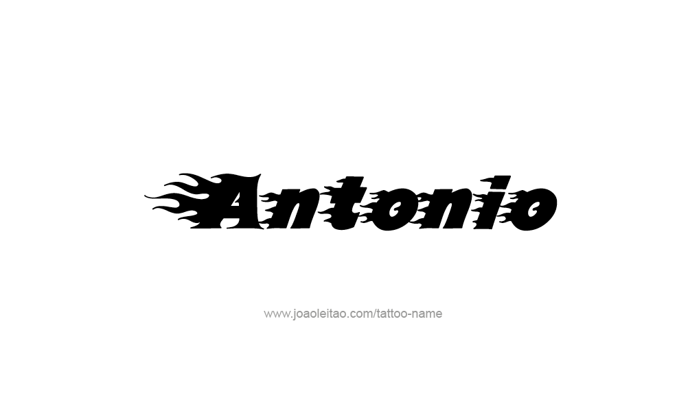 Tattoo Design  Name Antonio   