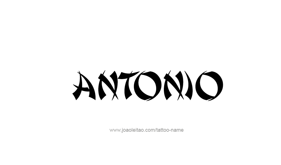 Tattoo Design  Name Antonio