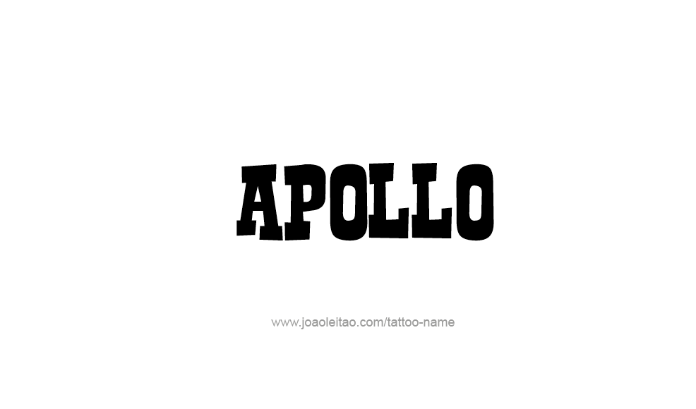 Tattoo Design  Name Apollo   