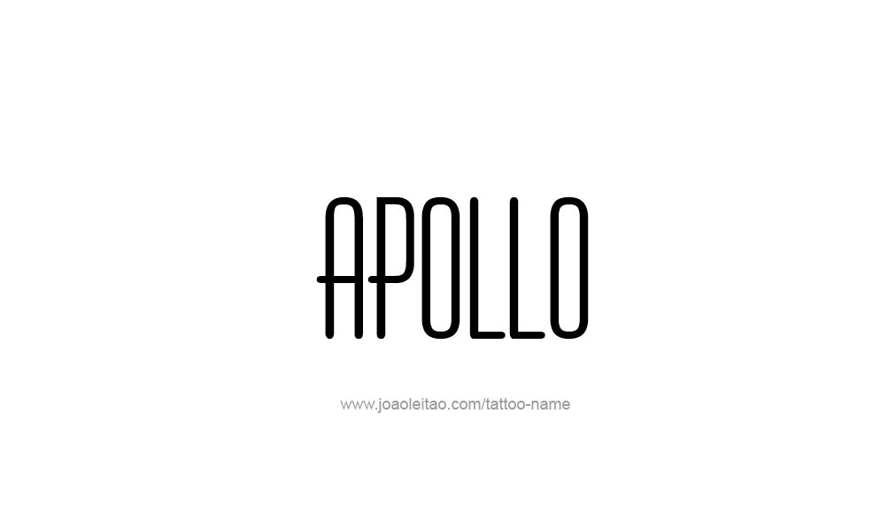 Tattoo Design  Name Apollo   