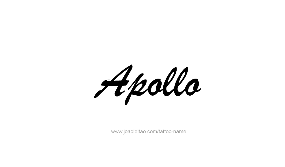 Tattoo Design  Name Apollo   