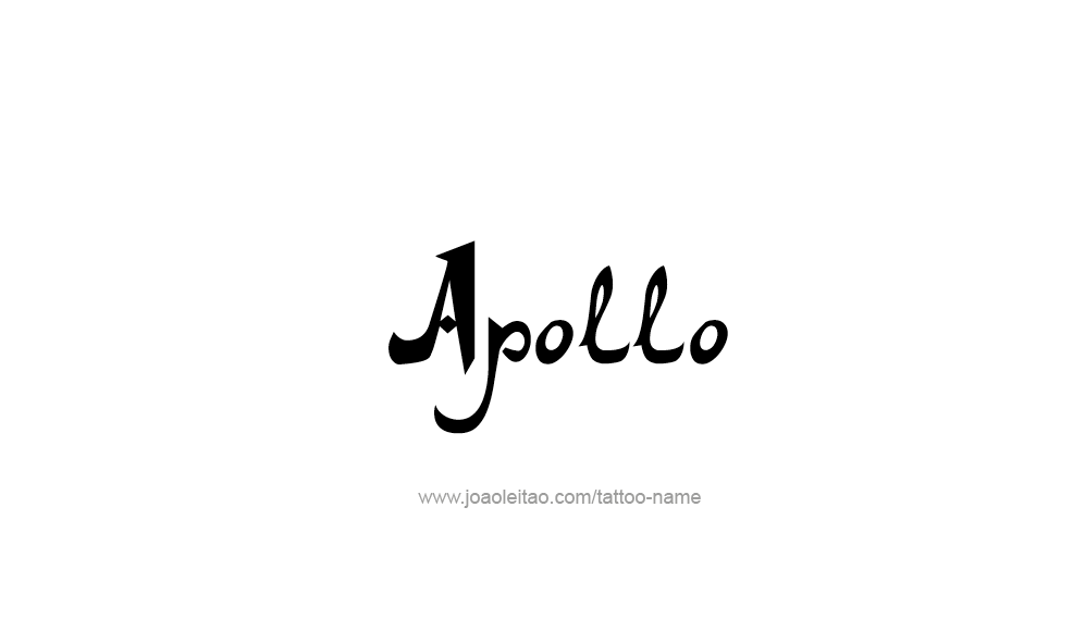 Tattoo Design  Name Apollo   