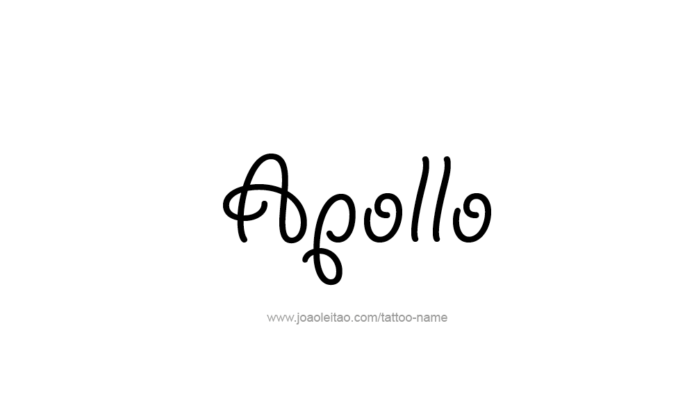 Tattoo Design  Name Apollo   