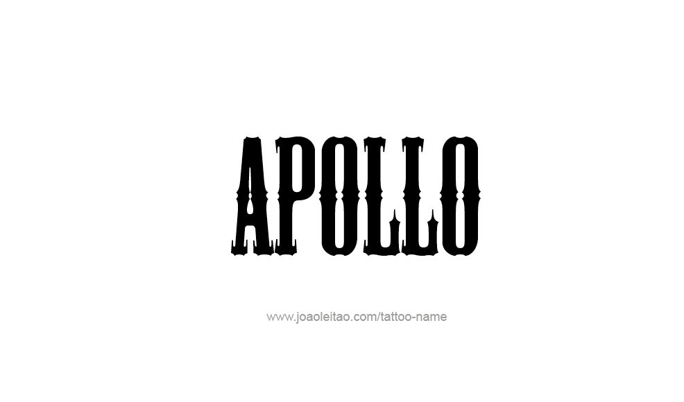 Tattoo Design  Name Apollo   