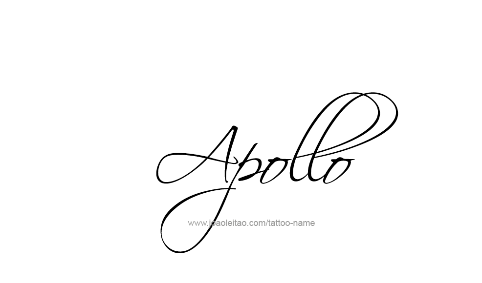 Tattoo Design  Name Apollo   