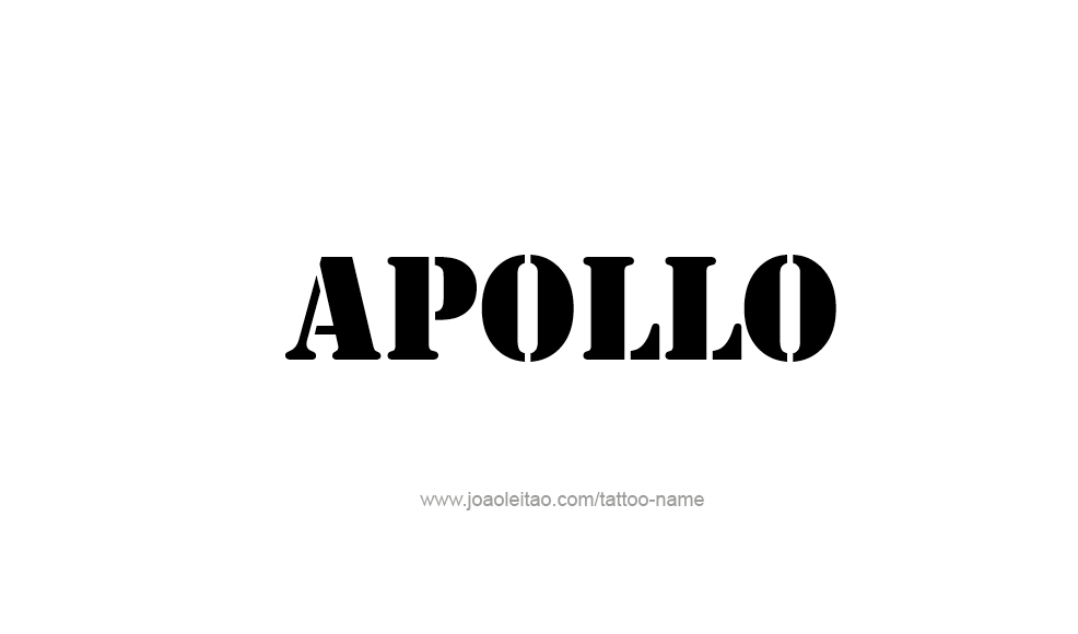 Tattoo Design  Name Apollo   