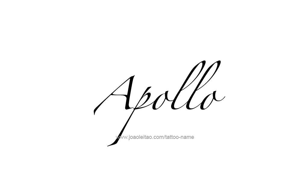 Tattoo Design  Name Apollo   