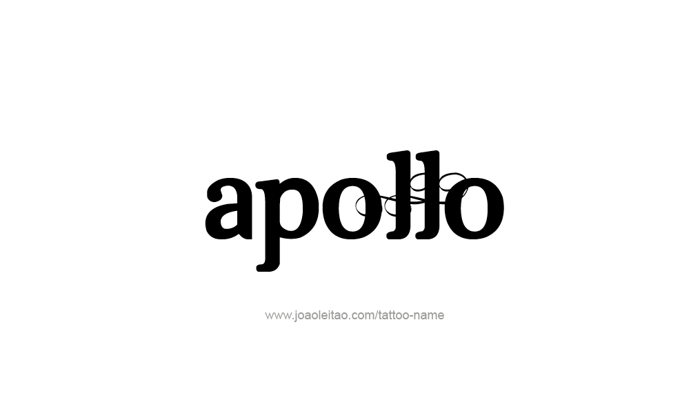 Tattoo Design  Name Apollo   