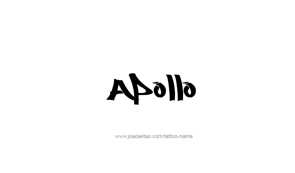 Tattoo Design  Name Apollo   