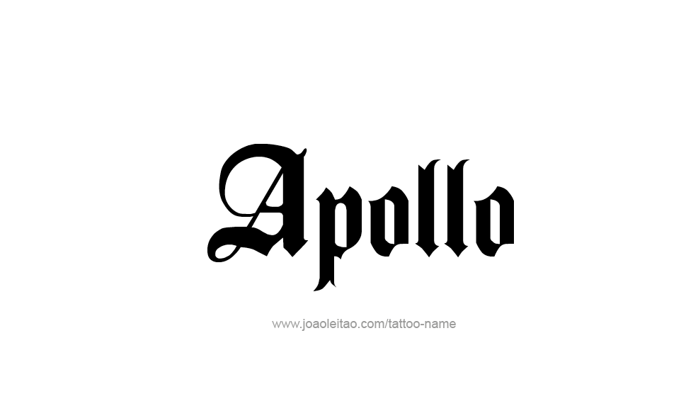 Tattoo Design  Name Apollo   