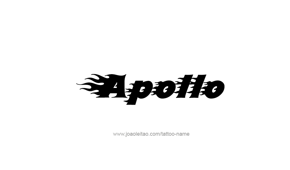 Tattoo Design  Name Apollo   