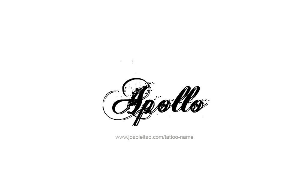 Tattoo Design  Name Apollo   