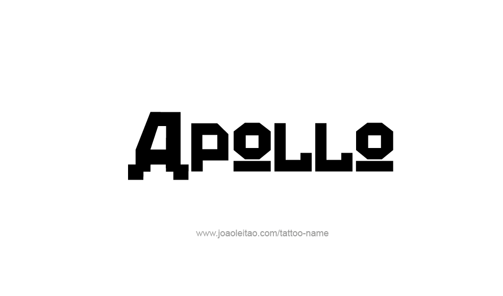 Tattoo Design  Name Apollo   