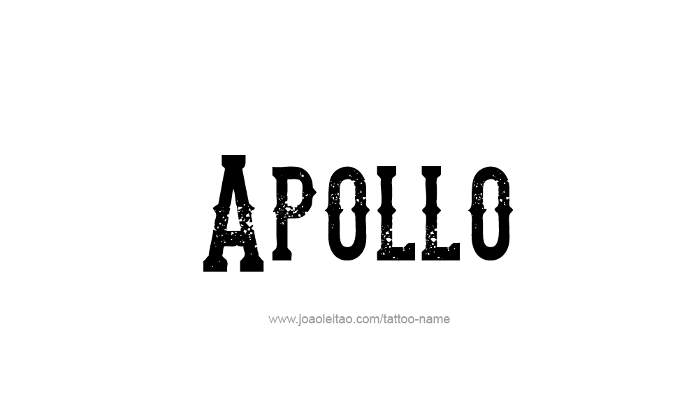 Tattoo Design  Name Apollo   