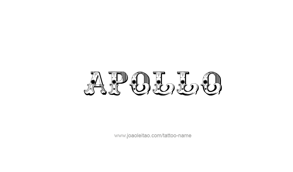 Tattoo Design  Name Apollo   