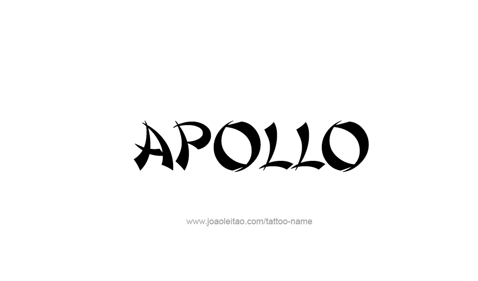 Tattoo Design  Name Apollo