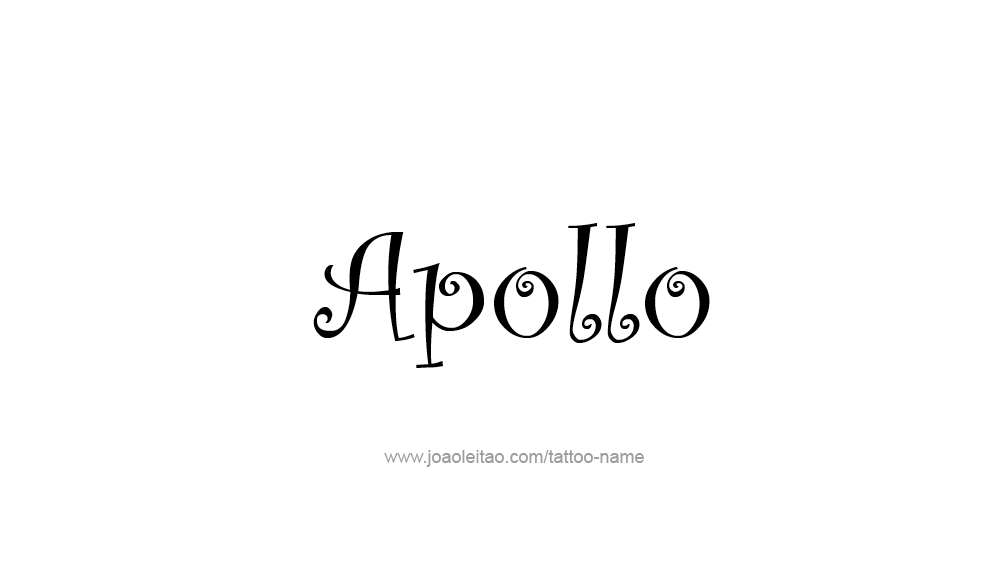 Tattoo Design  Name Apollo   