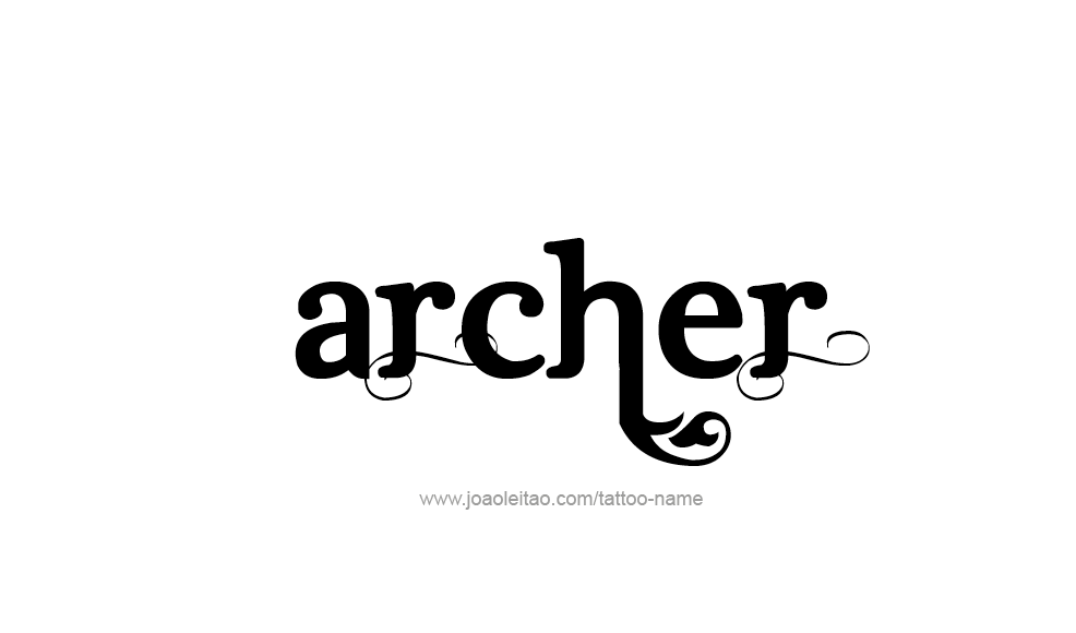 Tattoo Design  Name Archer   