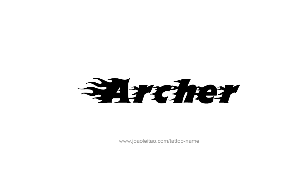 Tattoo Design  Name Archer   