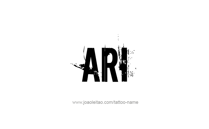 Tattoo Design  Name Ari   