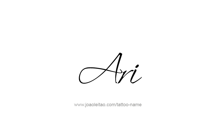 Tattoo Design  Name Ari   