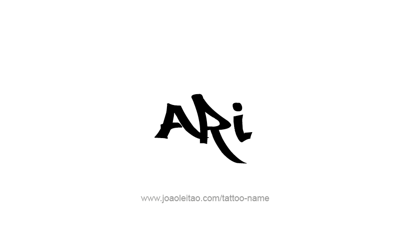 Tattoo Design  Name Ari   