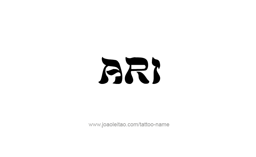 Tattoo Design  Name Ari   