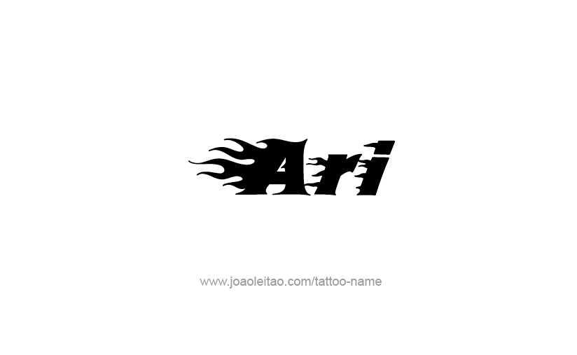 Tattoo Design  Name Ari   