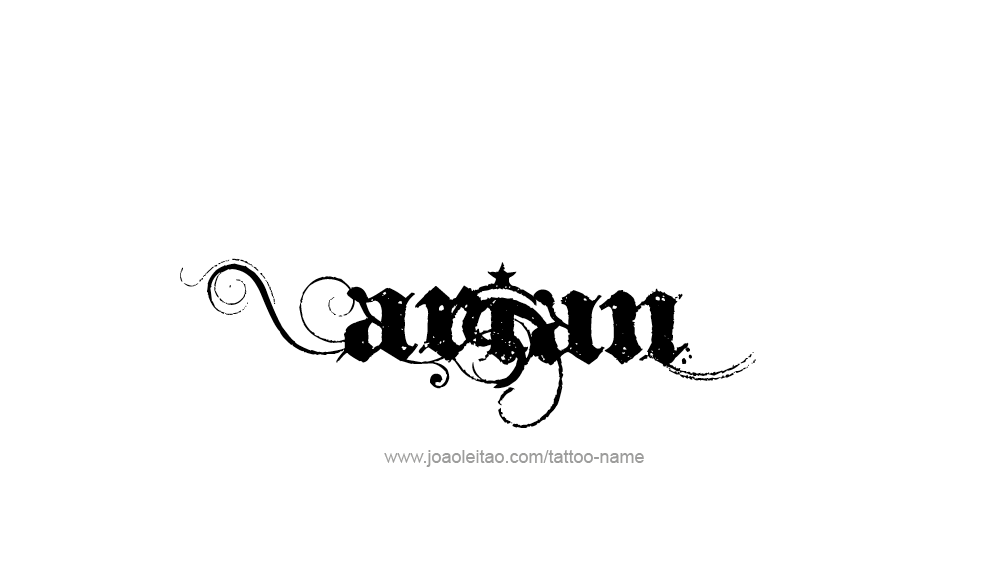 Tattoo Design  Name Arian   