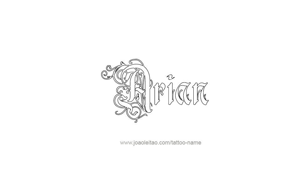 Tattoo Design  Name Arian   