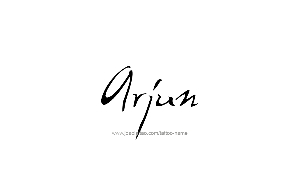 Tattoo Design  Name Arjun   