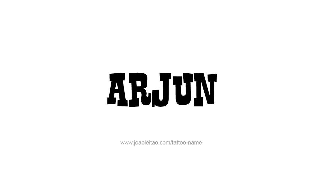 Tattoo Design  Name Arjun   