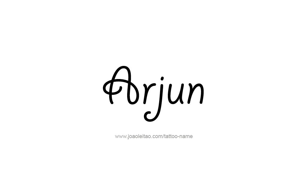 Tattoo Design  Name Arjun   