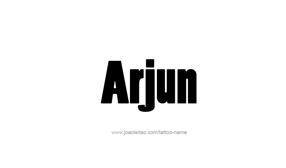 Tattoo Design  Name Arjun   