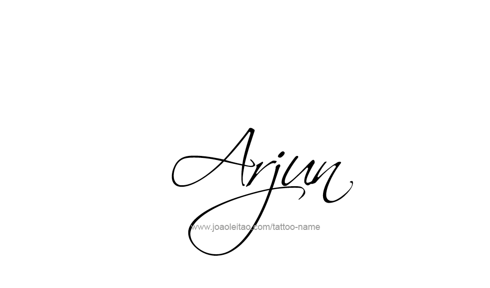 Tattoo Design  Name Arjun   