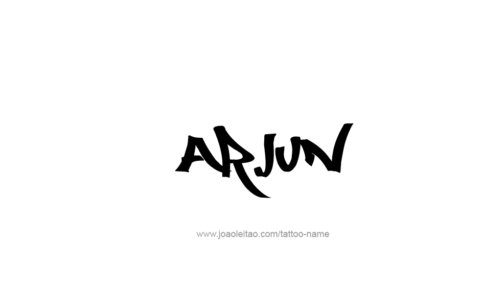 Tattoo Design  Name Arjun   