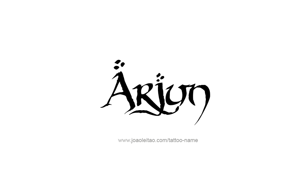 Tattoo Design  Name Arjun   