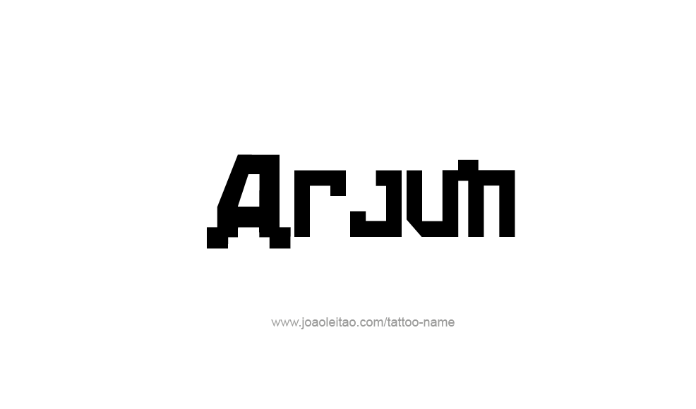 Tattoo Design  Name Arjun   