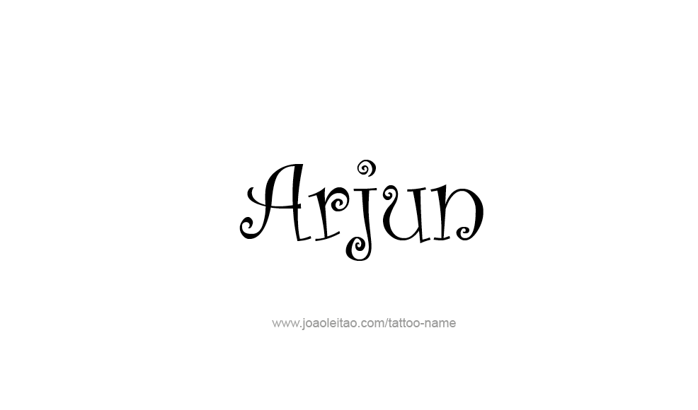 Tattoo Design  Name Arjun   