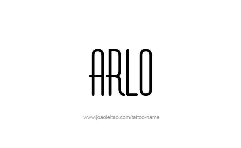 Tattoo Design  Name Arlo   