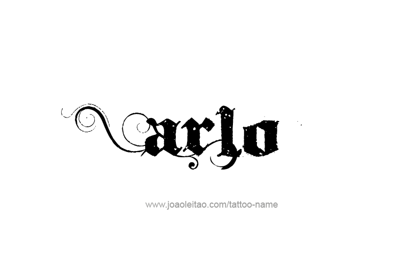 Tattoo Design  Name Arlo   