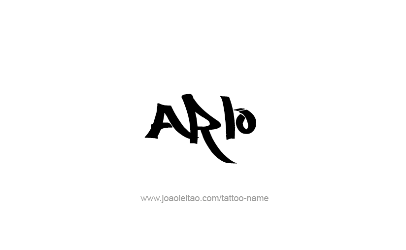 Tattoo Design  Name Arlo   