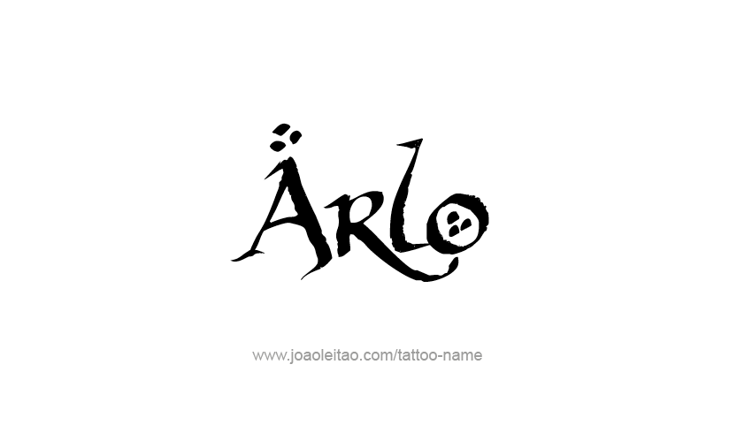 Tattoo Design  Name Arlo   