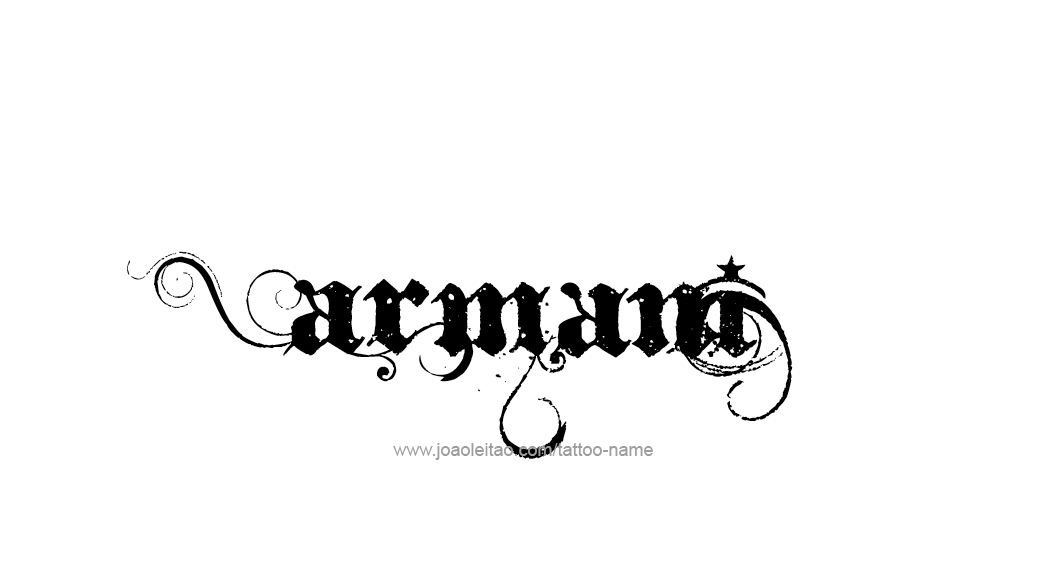 Tattoo Design  Name Armani   